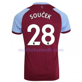 Maillot de Foot West Ham United Tomas Soucek 28 Domicile 2020-21